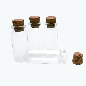 15pcs Small Corked Glass Bottles Mini Bottle with Cork 30ml Vials - Picture 1 of 6