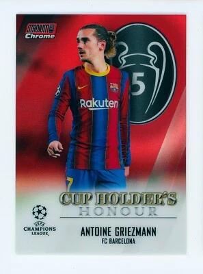 2020-21 Antoine Griezmann Topps Stadium Club Chrome Red FC Barcelona Card 2/10 - Image 1 of 3