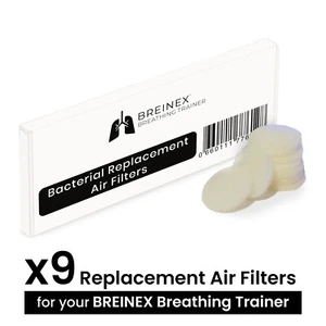 BREINEX Atemtrainer | Nur Ersatzfilter | 9er Pack | Schnellwechsel - Bild 1 von 3