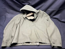 Vintage 40s WW2 United States Navy USN Pullover Hooded Rain Deck Parka Jacket M