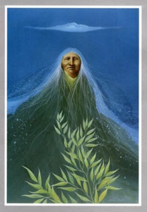 Anuncio de exhibición de arte Frank Howell 1985, anuncio de galería de arte india nativa "Mountain Dream" - Imagen 1 de 2