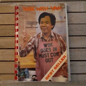 Wok With Yan Chinese Cookbook Stephen Yan 1981 160 Recipes TV Personality Canada - Picture 1 of 12