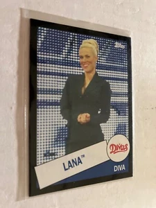 2015 topps heritage Lana black parallel WRESTLING CARD see scans - Picture 1 of 2