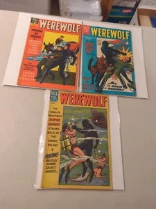 Dell WEREWOLF No. 1 2 3 (1966) Complete Set! Super Hero Spy Full Set - Picture 1 of 4