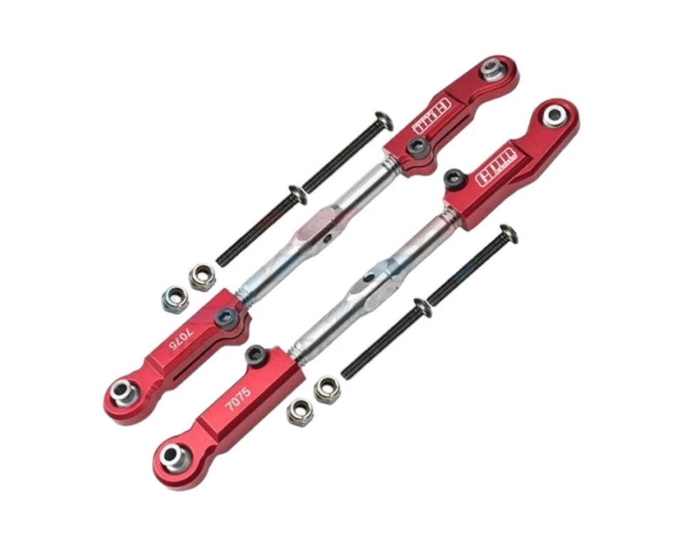 GPM Racing Stahl Spurstangen mit Stahl Kugelpfannen rot für Arrma Kraton 6S  ... - Bild 1 von 1