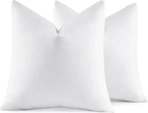 22x22 Pillow Inserts,Set of 2 Down Feather Throw Pillows for Couch Sofa Bed, Dec - Picture 1 of 9