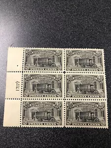 US E14 Special Delivery 20C Plate Block Of 6 Very Fine Mint Never Hinged - Picture 1 of 4