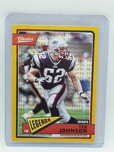 Ted Johnson 2018 Panini Classics Timeless Tributes (09/99) New England Patriots - Picture 1 of 2