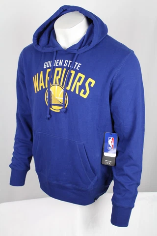47 Brand Men's Golden State Warriors Outrush Headline Hoodie Medium Blue Cover