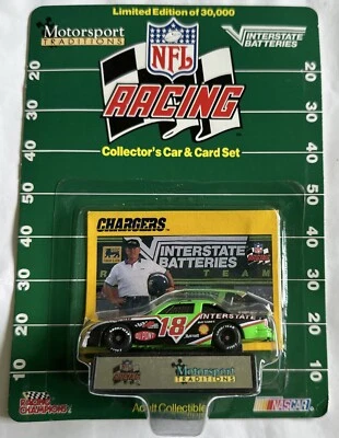 Racing Champions #18 Dale Jarrett 1992 NASCAR Interstate NFL San Diego Chargers Foto 1 de 4