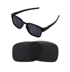 NEW POLARIZED BLACK REPLACEMENT LENS FOR OAKLEY SQUARE LATCH SUNGLASSES - Picture 1 of 5