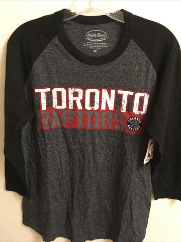 NEW NBA Kyle Lowrey #7 Toronto Raptors 3/4 Jersey T Shirt Adult M Tri Blend NWT Cover