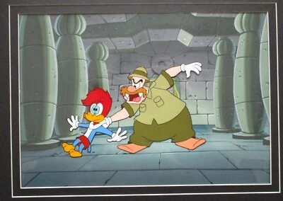 WOODY WOODPECKER PRODUCTION BACKGROUND and Production CEL Walter Lantz - Image 1 of 2