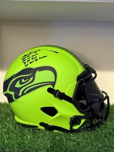 Steve Largent Full Size Replica Riddell Speed Helmet 4x Inscriptions Beckett COA - Picture 1 of 9