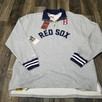 Chaqueta/sudadera Mitchell & Ness Red Sox 1/4 cremallera Foto 1 de 4