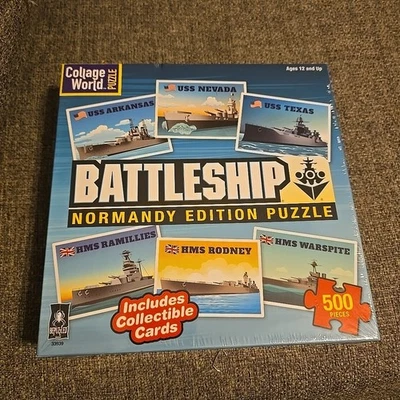 Rompecabezas Collage Mundo Acorazado Edición Normandía 500 Piezas Sellado Foto 1 de 2