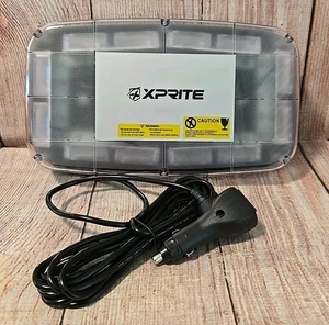 Xprite Upgrade 12" 72 LED Dach Mini Stroboskop Notfall Sicherheitsleuchte BERNSTEINFARBEN/WEISS - Bild 1 von 4