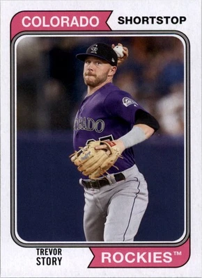 2020 Topps Archives Baseball Card #124 Trevor Story - Image 1 of 2
