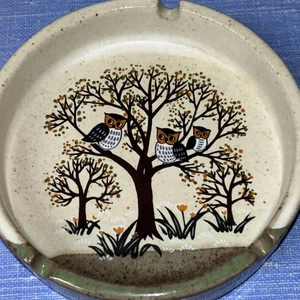 Vintage Owl Stoneware Ashtray Shaddy Mino China JGI Made In Japan - Picture 1 of 5