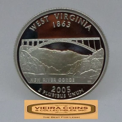 2005-S West Virginia State Silver Proof Quarter - #C54211NQ - Image 1 of 2