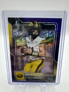 Mark Gronowski 2025 Bowman Chrome Purple Shimmer /75 Iowa - Picture 1 of 2