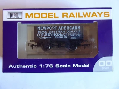 Dapol David Dacey Ltd Edition OO gauge 7 Plank wagon - NEWPORT ABERCARN - Mint - Image 1 of 4