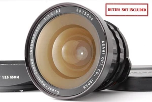[Near MINT w/Hood] PENTAX SMC TAKUMAR 55mm F/3.5 Lens For 6X7 67 67II From JAPAN - Picture 1 of 24