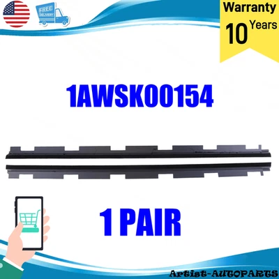 Juego de pares de sellos de barrido de ventana delantera exterior para camioneta Chevy GMC Foto 1 de 4