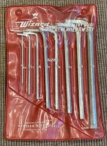 Vintage wizard 4h2549 Set Screw Wrench Set Made In USA - Picture 1 of 4