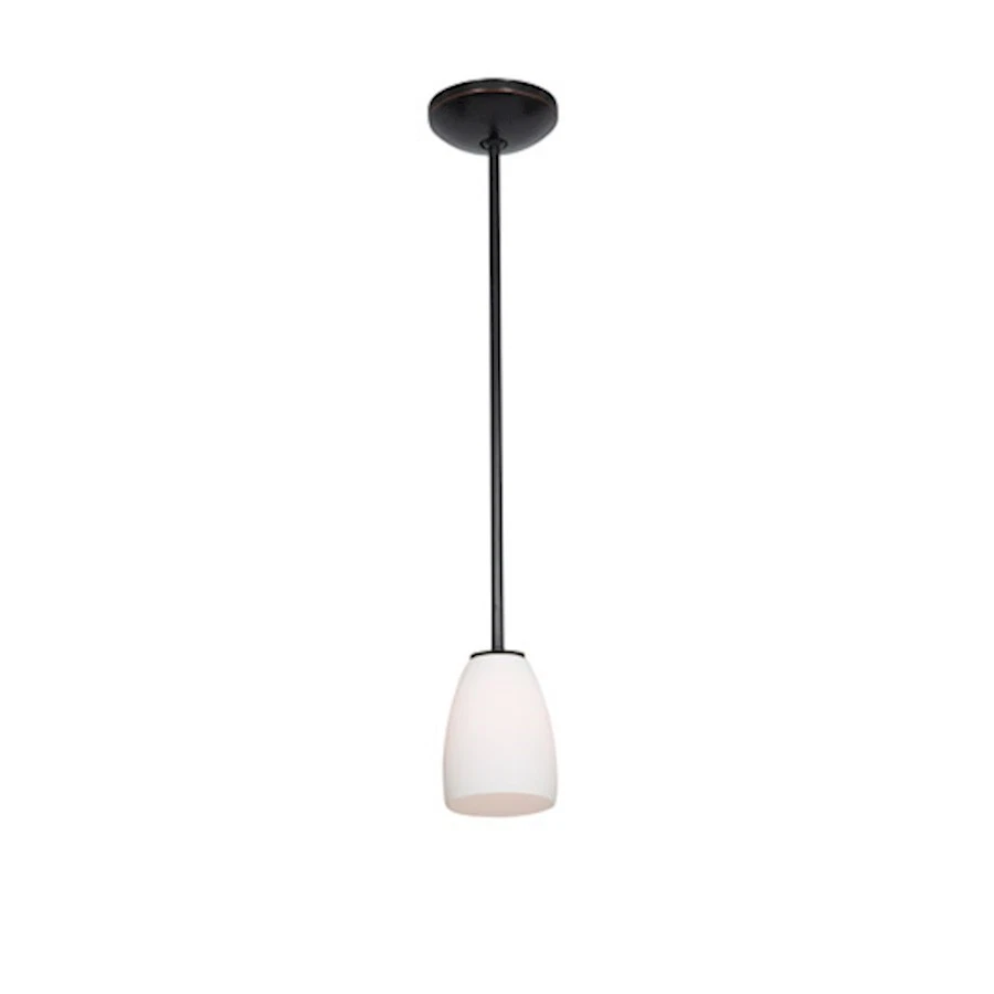 Access Lighting Sherry 3R 1 Light Rod Pendant, Bronze/Opal - 28069-3R-ORB-OPL - Image 1 of 1