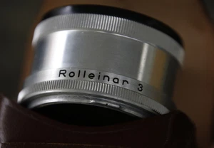 Rollei Heidosmat Rolleinar 3 Bayonett Fit for Rolleiflex in Fitted Leather Case - Picture 1 of 7