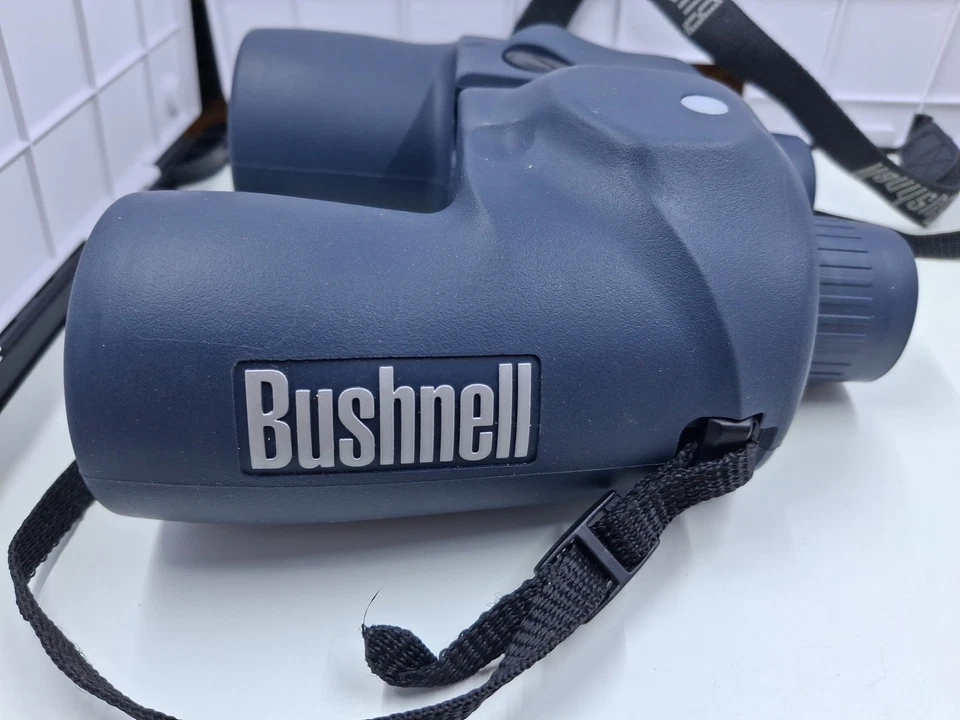 Bushnell Marine 7x50 Waterproof/Fogproof Binoculars with Rangefinder and Compass - Image 1 of 4