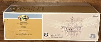 Hampton Bay Chandelier Chrome Finish with Acrylic Crystal Accents 189 699 - Image 1 of 4