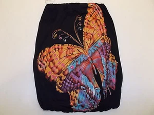 POETRY TRÄGERLOSES SCHLAUCHKLEID SCHWARZ MIT SCHMETTERLING DAMEN M - Bild 1 von 6