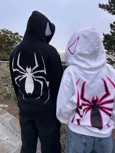 Black and white Spider-Man hoodie #SpiderMan - Picture 1 of 5