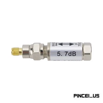 0 - 3.5GHz SMA Female to F Male Connector 50 - 75ohm Impedance Converter pe66 - Image 1 of 4