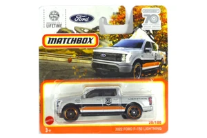 Matchbox HLC83 Ford F-150 Lightning silber/orange/schwarz 20/100 Maßstab ca 1:64 - Bild 1 von 1