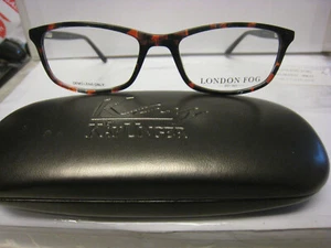 London Fog  NOREEN in BROWN sz  50- 17-135 mm DEMO Eyeglass Frame & Generic Case - Picture 1 of 4