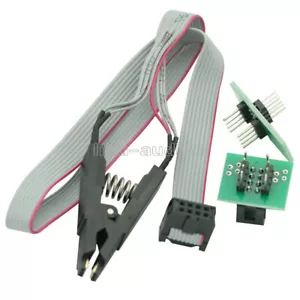 SOIC8 SOP8 Test Clip For EEPROM 93/25/24Cx In-Circuit Programming + 2 Adapters - Bild 1 von 6
