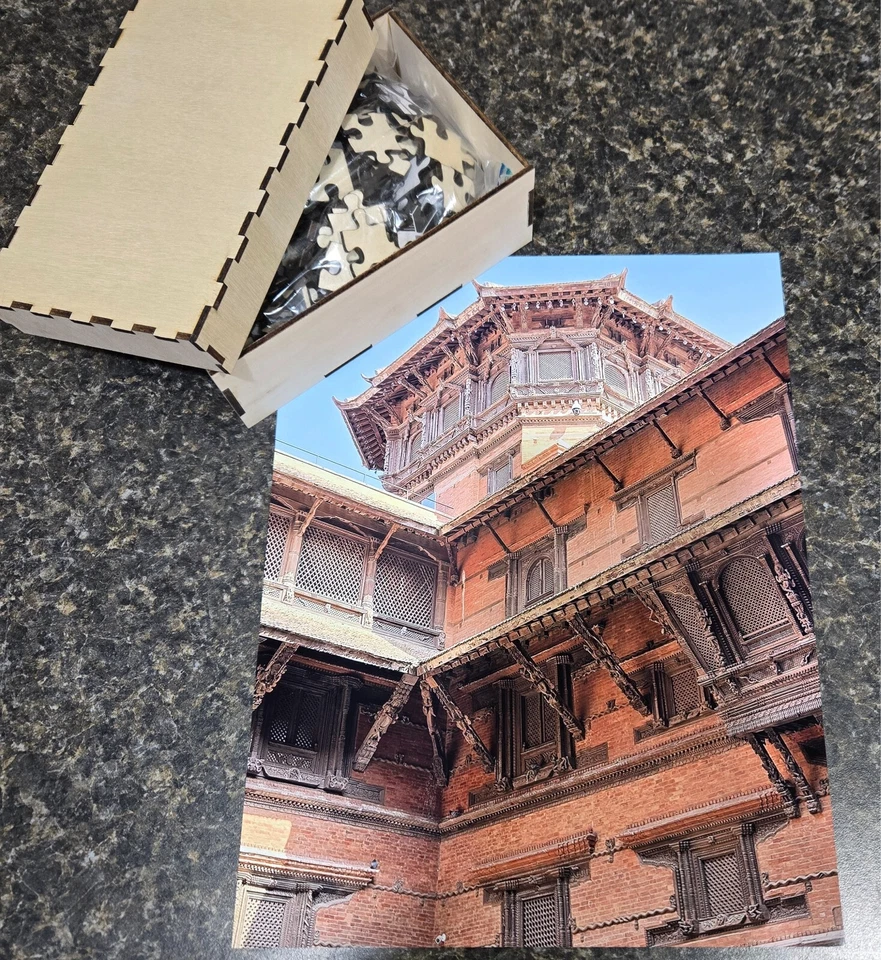 Brick and Wood Carving Jigsaw Puzzle - Image 1 of 1