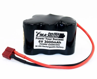 FMA 6V 3000mAh Ni-MH Battery for Vacuum Cleaner Ludwig Wowwee Rovio Robot Tanker - Image 1 of 4