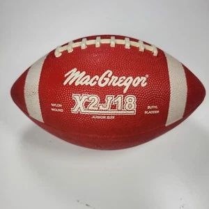 Fútbol americano vintage MacGregor raro escolar y recreativo talla junior rojo x2j18 - Imagen 1 de 8