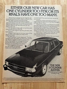 Oldtimer 1978 Audi 100 5E KFZ Original Werbung Werbung - Bild 1 von 1