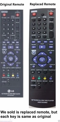 BEYUT New Replaced Remote Control AKB72033902 fit for LG Bluray DVD Player BD370 BD360