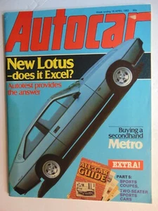 AUTOCAR MAGAZINE April 16 1983 Lotus - Foto 1 di 1