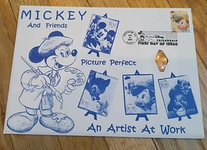 Disney 2004 Amistad Primer Día de Emisión, Centavo Alargado, Jiminy Cricket PNC - Imagen 1 de 4