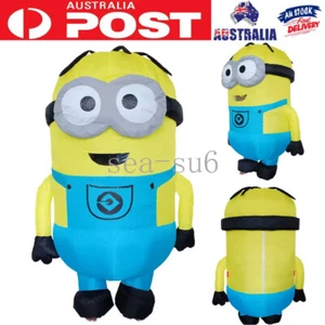 Adults Despicable Me Minions Inflatable Costume Cosplay Dave Funny Fancy Dress - Picture 1 of 11