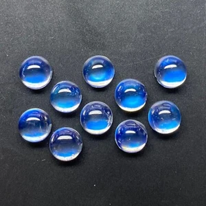 AAA++ Top Qualität Regenbogen Mondsteine 4mm Rund Cabochon Edelsteine - Bild 1 von 5