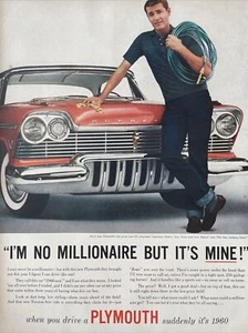 1956 Vintage Plymouth Print Ad, I’m No Millionaire But It’s Mine! - Picture 1 of 1