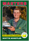 2022 Scottie Scheffler Future Star Golf Rookie PGA Masters Tournament Champion